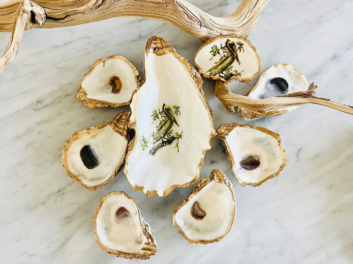 Gilded Oyster Shell Bowl - Large