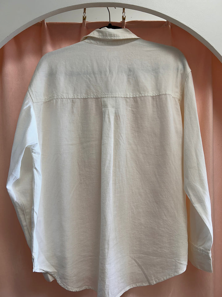Z Supply Alfie Linen Button Down - White
