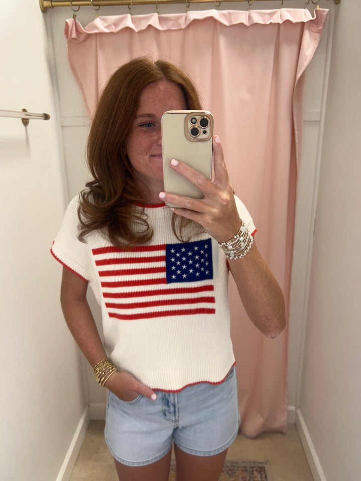 Z Supply Sleeveless Patriot Sweater