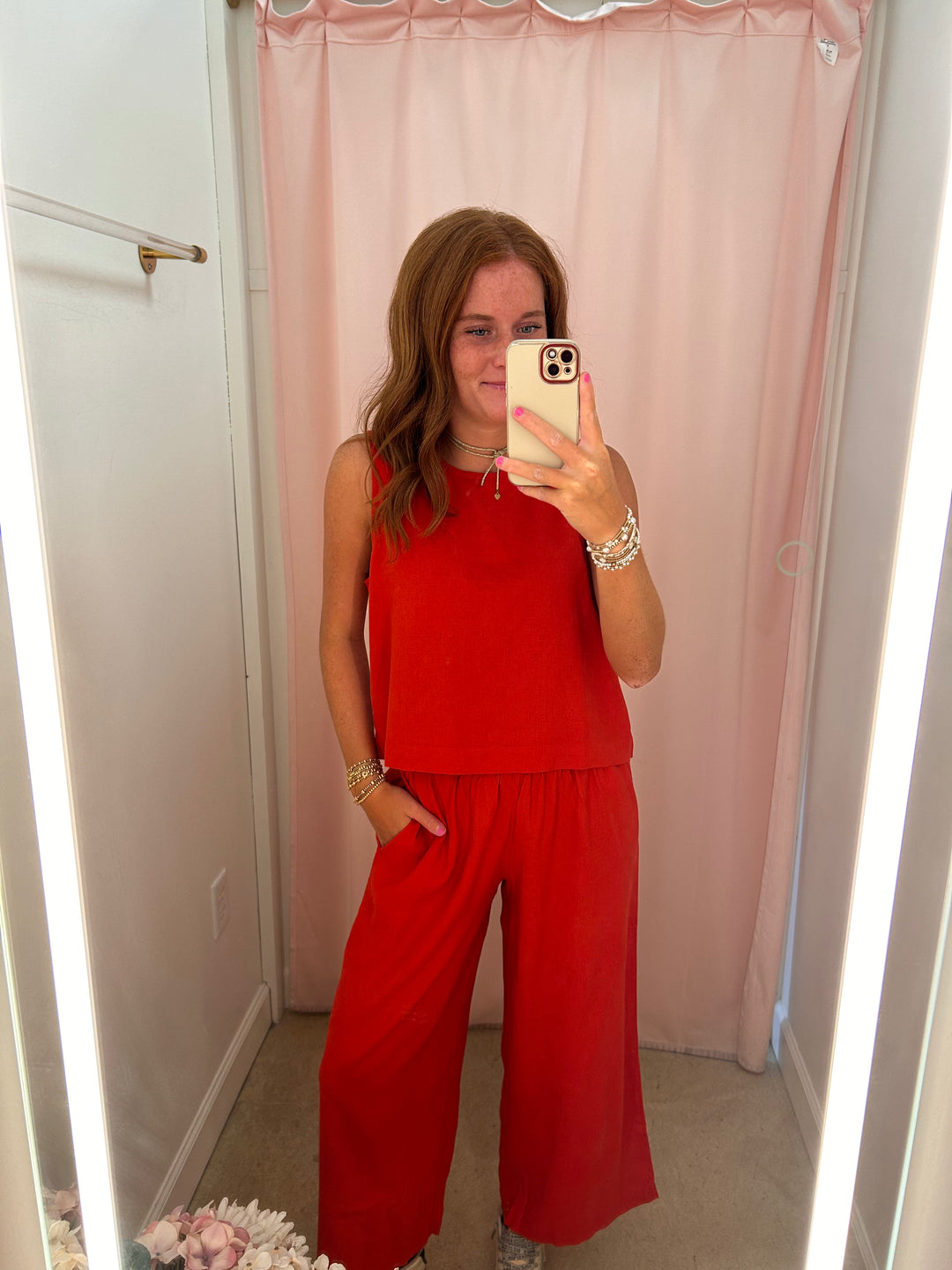 Z Supply Scout Linen Pant - Chilipepper