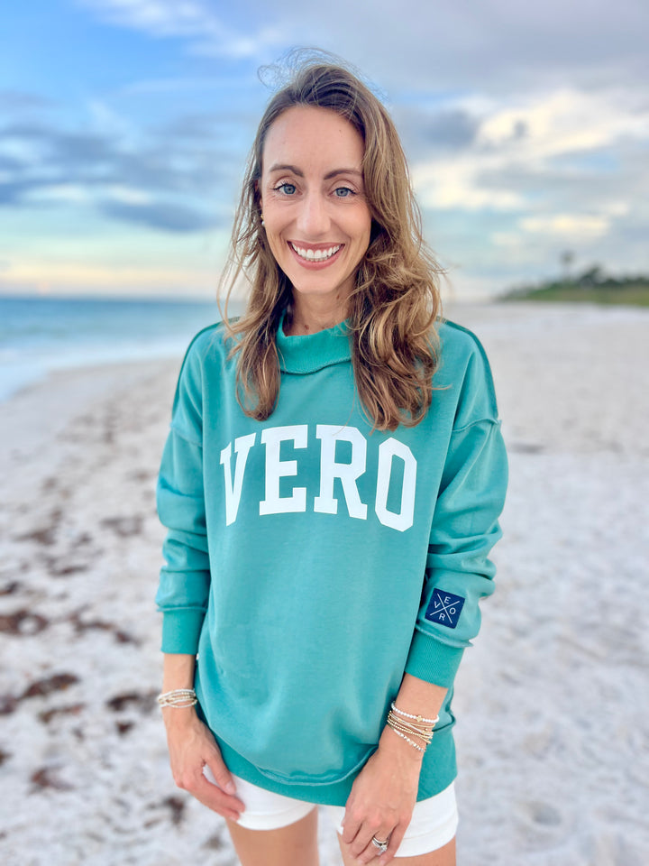 Reversible VERO Mock Neck - Teal