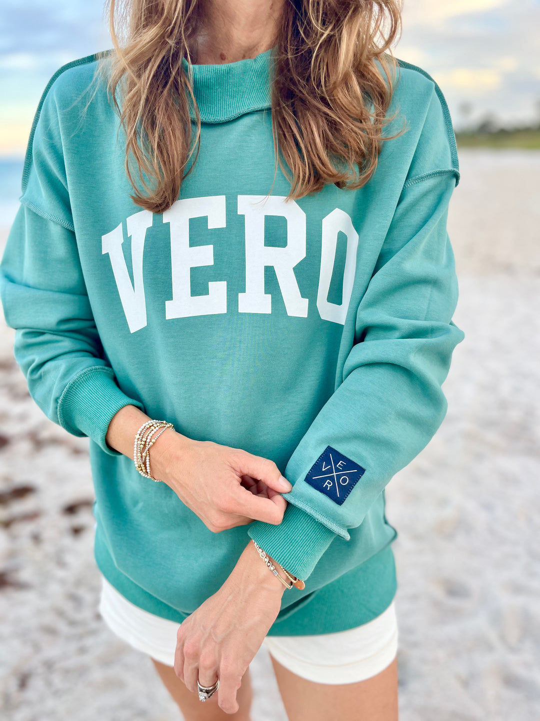 Reversible VERO Mock Neck - Teal