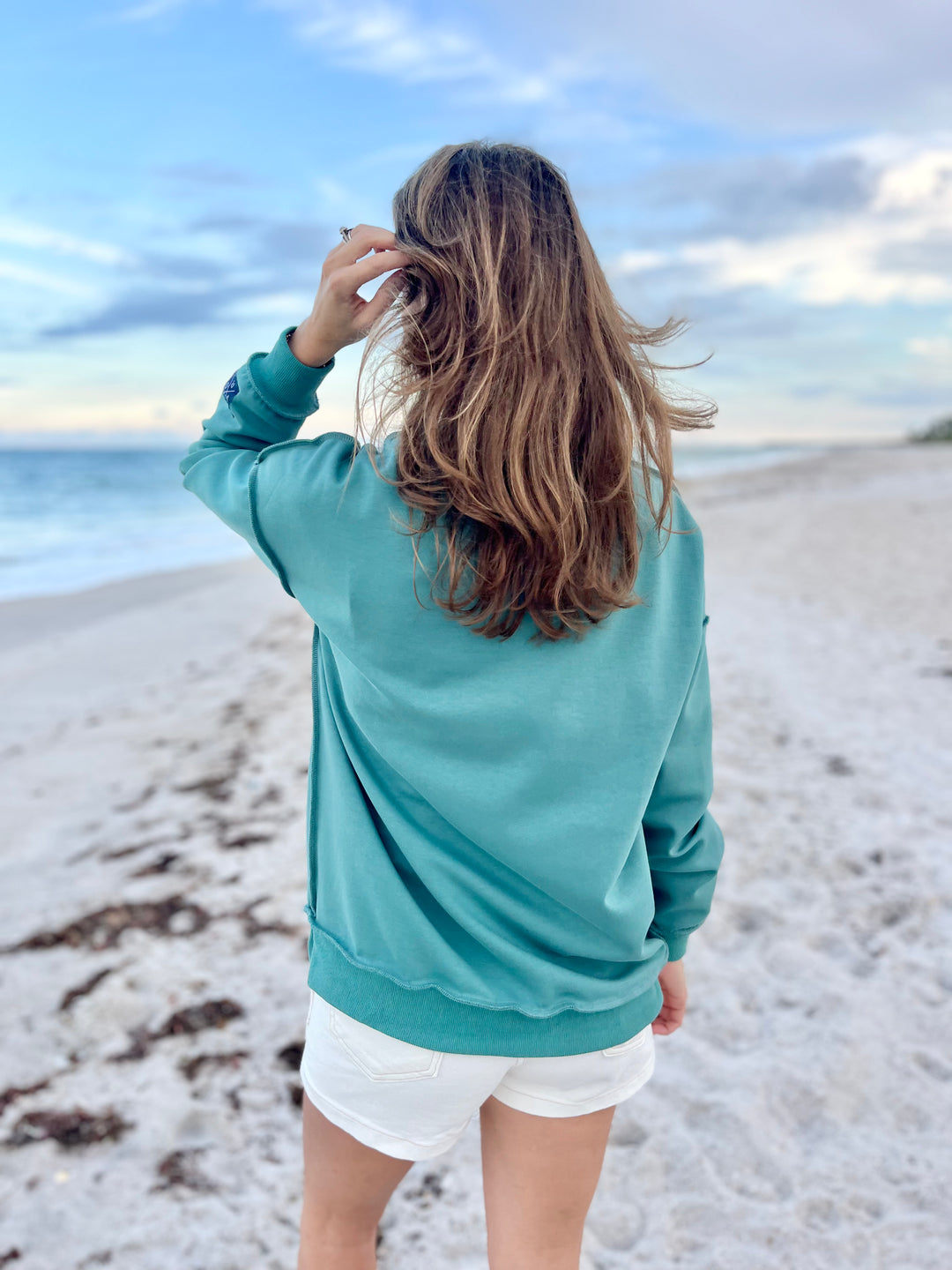 Reversible VERO Mock Neck - Teal