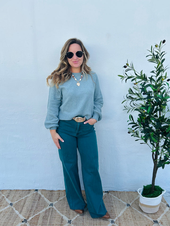 DEAR JOHN - Fiona Wide Leg Jean - Mediterranea