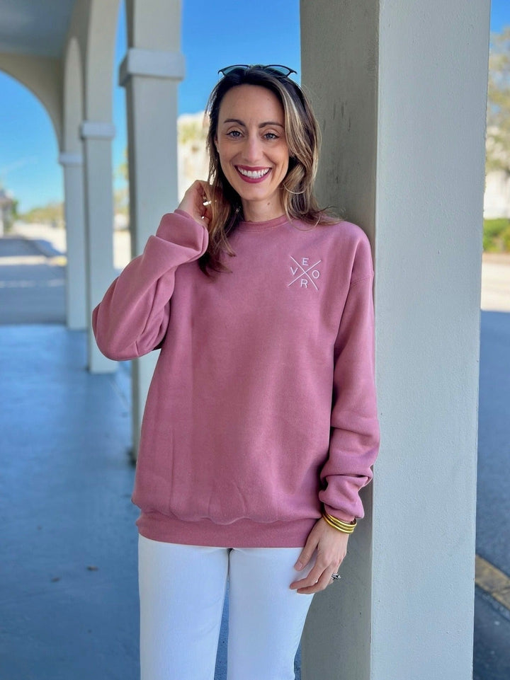 Vero Sweatshirt - Crewneck, Mauve