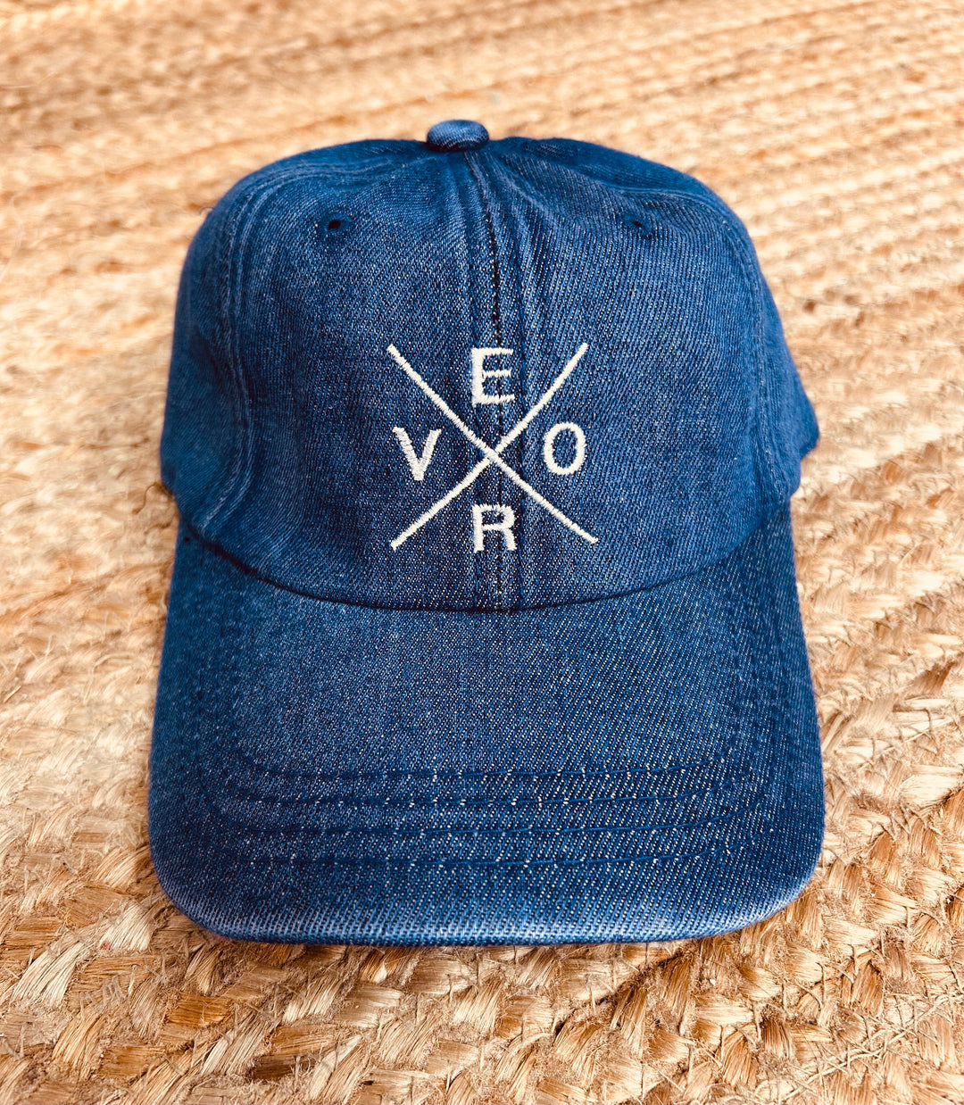 Vero Hat - Dark Denim &amp; White