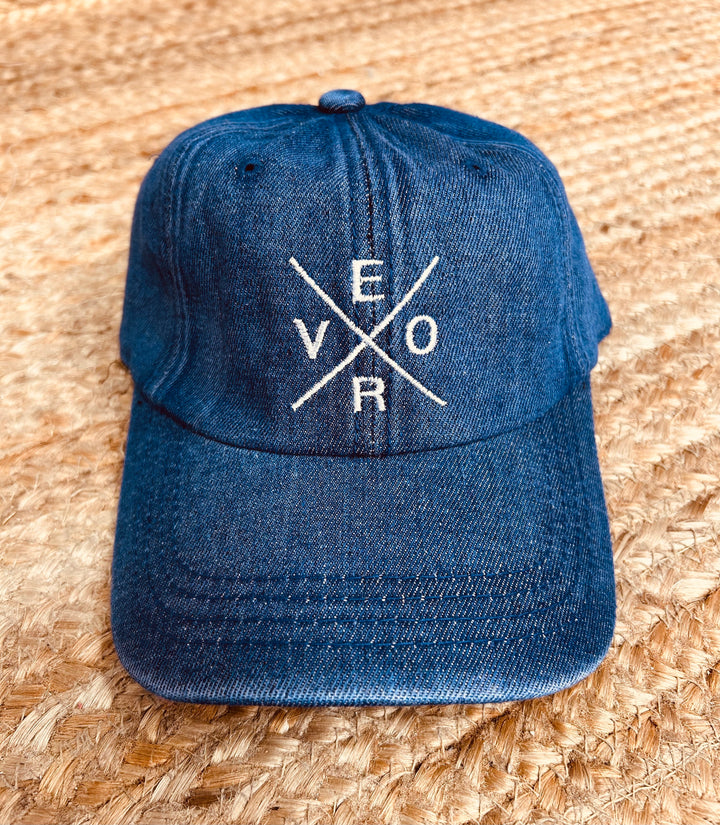 Vero Hat - Dark Denim &amp; White