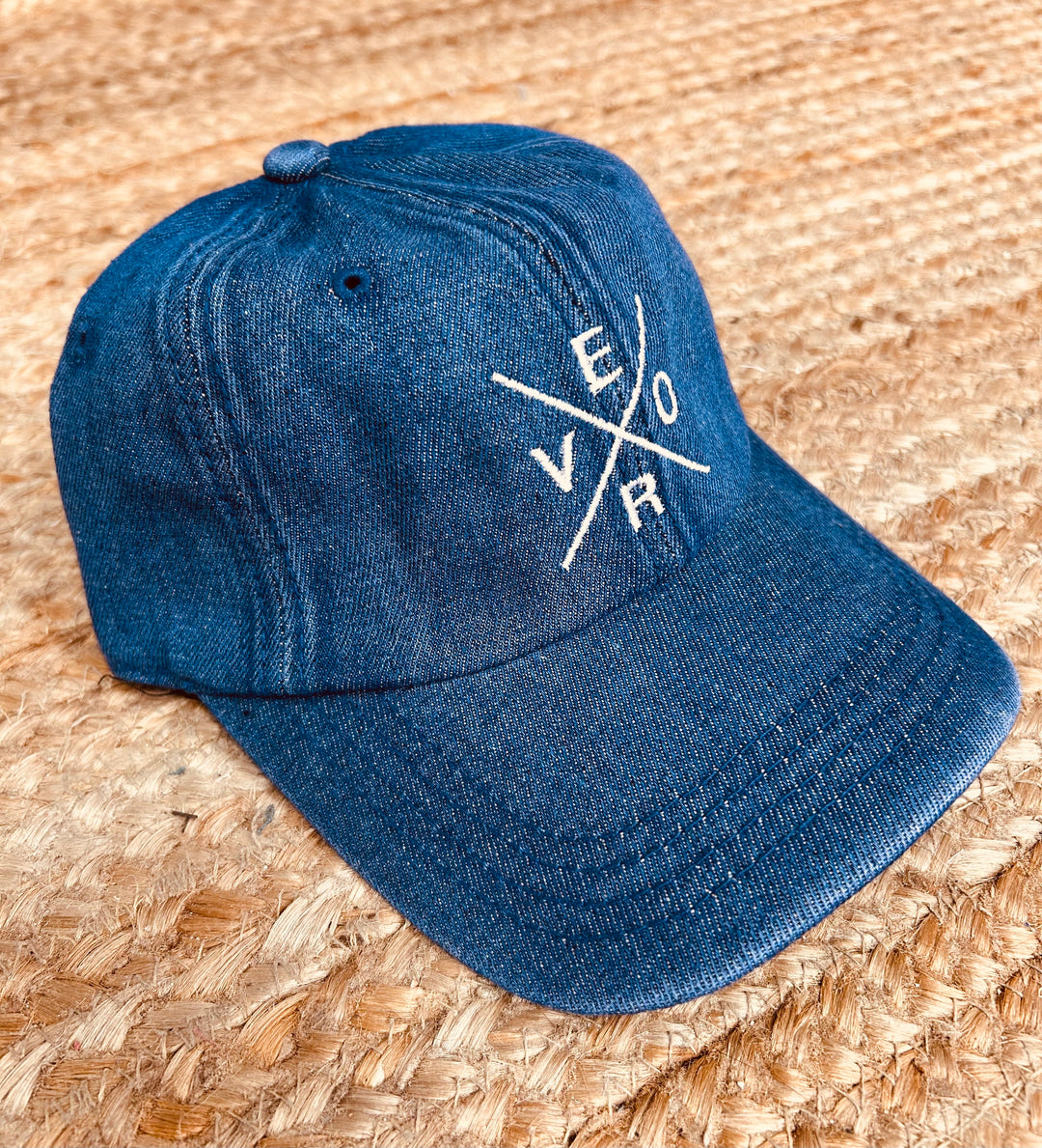 Vero Hat - Dark Denim &amp; White