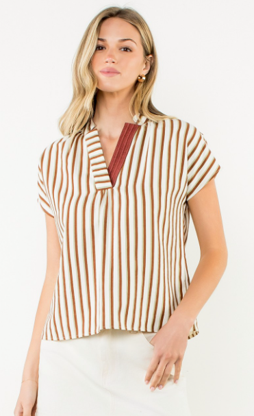 Connie Contrast Top