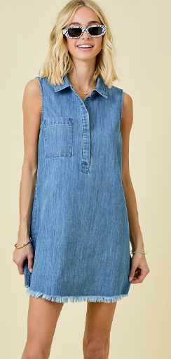 Denim Drop Dress