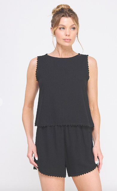Breezy Black Tank