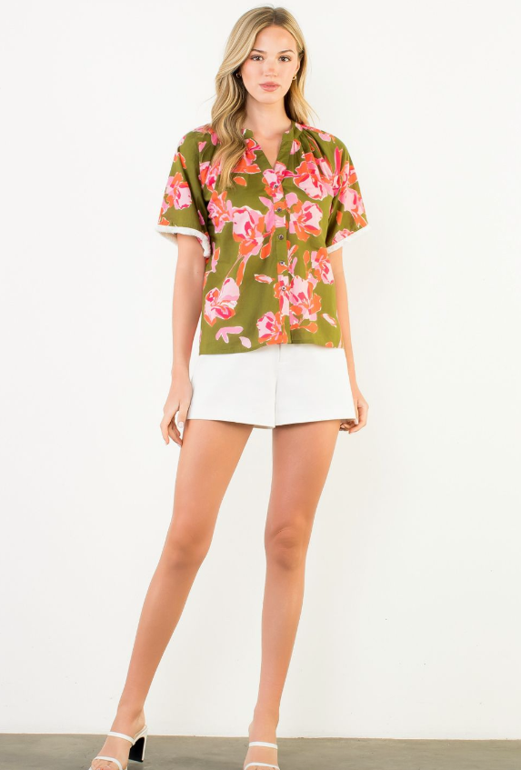 Olea Olive Blouse