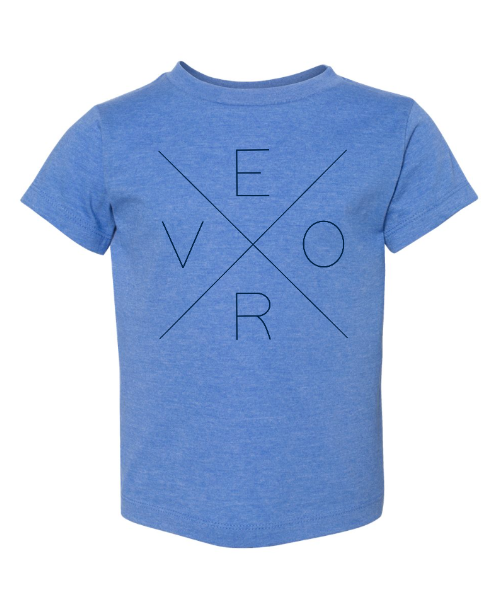 Vero Toddler Tee Shirt - Cornflower and Navy