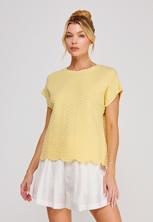The True Vine Knit Top - Yellow