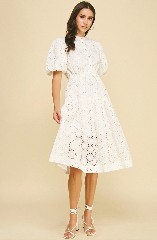 Take Heart Midi Dress - Off-White