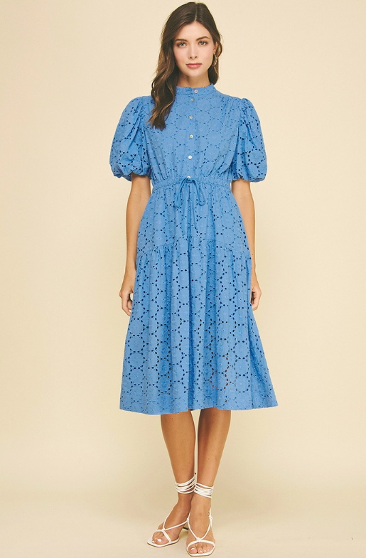 Take Heart Midi Dress - Urban Blue