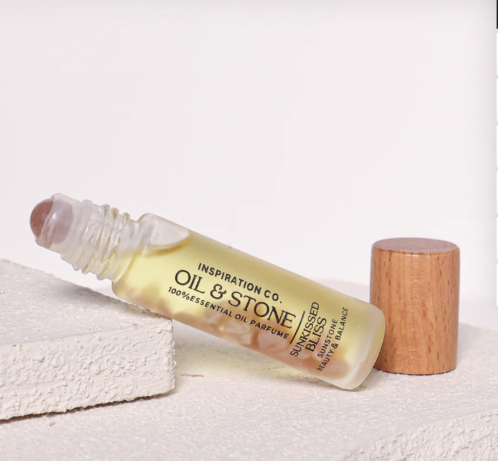 Oil &amp; Stone: Sunkissed Bliss - Sunstone Premium Oil Perfume - Roller Bottle