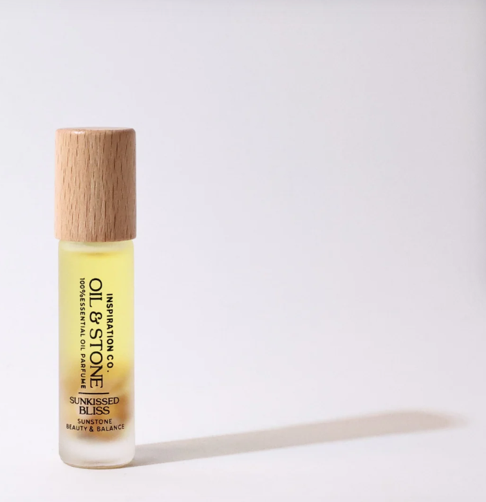 Oil &amp; Stone: Sunkissed Bliss - Sunstone Premium Oil Perfume - Roller Bottle