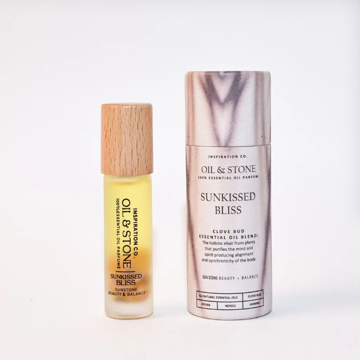 Oil &amp; Stone: Sunkissed Bliss - Sunstone Premium Oil Perfume - Roller Bottle