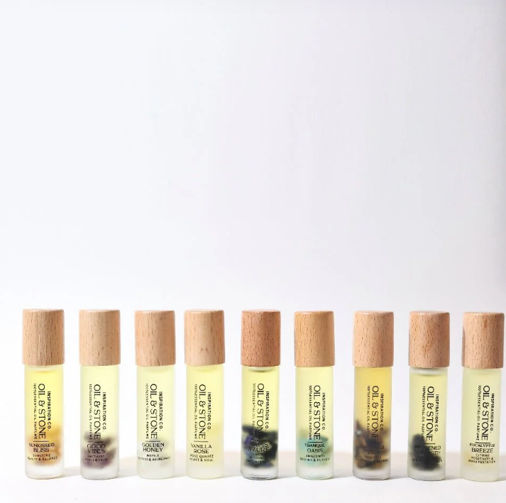 Oil &amp; Stone: Sunkissed Bliss - Sunstone Premium Oil Perfume - Roller Bottle