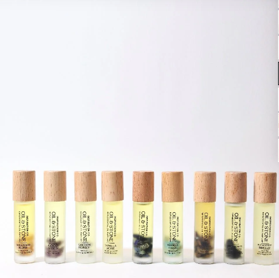 Oil &amp; Stone: Eucalyptus Breeze - Citrine Premium Oil Perfume - Roller Bottle