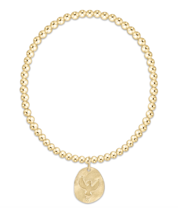 Classic Gold 3mm Bracelet - Inspire America Gold Disc