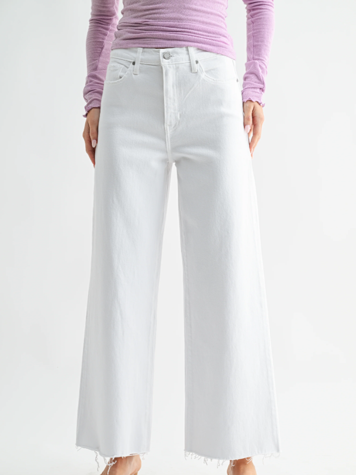 Golden Hour Wide Leg Jeans - White