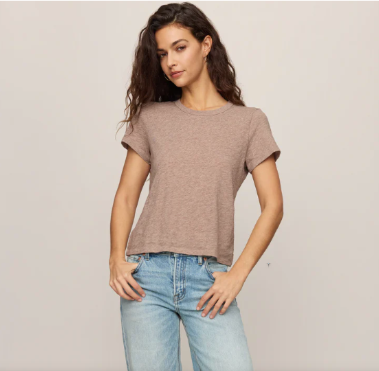 Z Supply Junie Slub Tee-Shirt - Heather Ash
