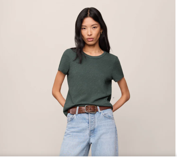 Z Supply Junie Slub Tee-Shirt - Emerald cove