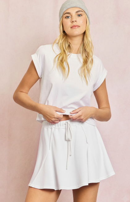 Sweatshirt Skirt - Off White