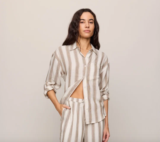 The Perfect Striped Button Up