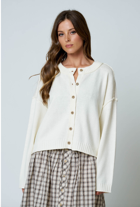 Crisp Cream Cardigan
