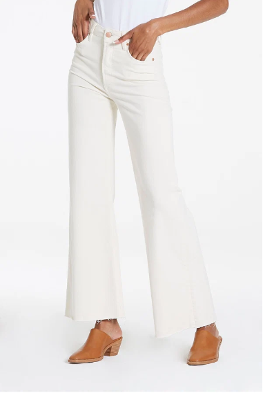 DEAR JOHN - Fiona Wide Leg Jean - Wheat