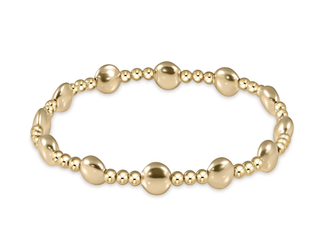 Honesty Sincerity Gold 6mm Bracelet