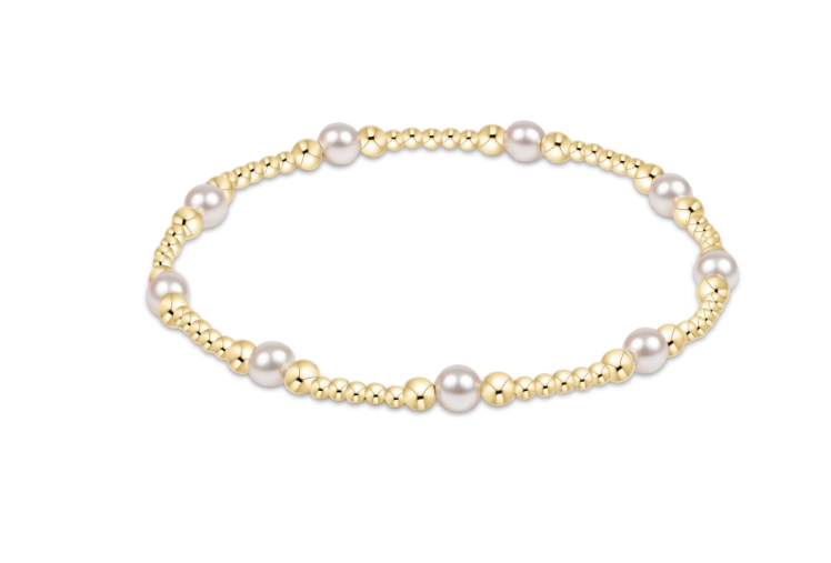 Purpose Pearl 4mm Gold Bracelet