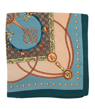 Turquoise Couture Scarf