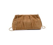 Croco Print Suede Clutch