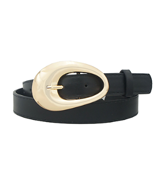 Teardrop Buckle Belt - Black