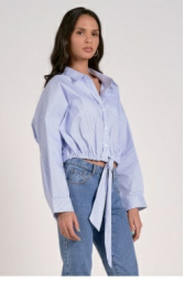 Bailey Blue Stripe Blouse