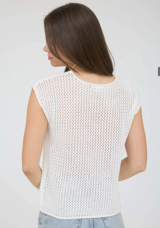 American Girl Crochet Top - White
