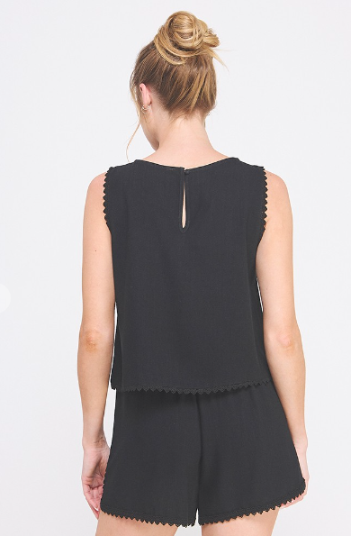 Breezy Black Tank