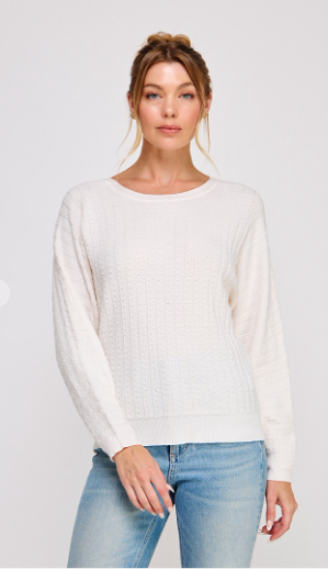 Callie Cable Knit Sweater