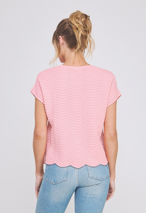 The True Vine Knit Top - Strawberry Pink