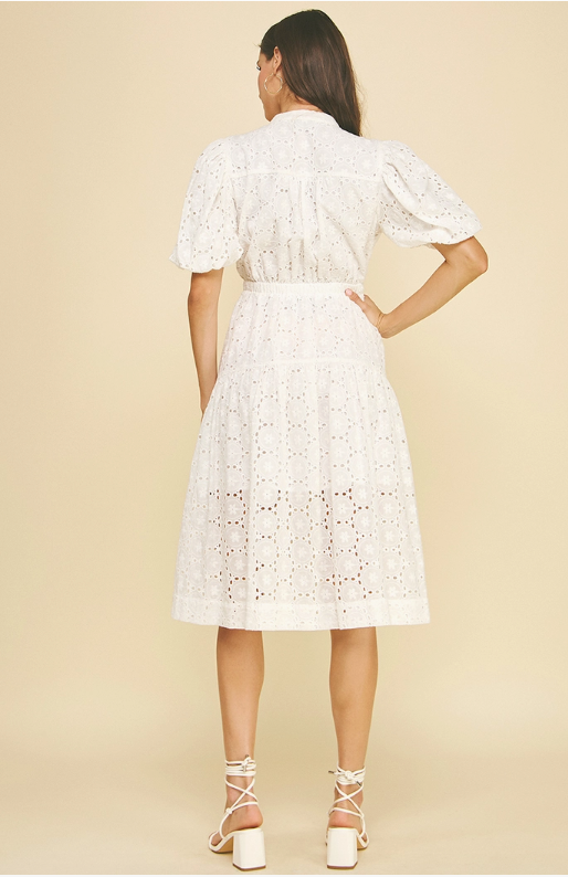 Take Heart Midi Dress - Off-White