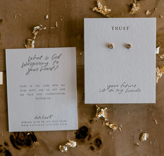 Dear Heart - Trust Earring Studs