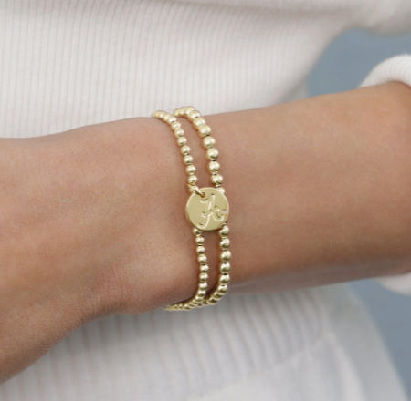 eCOLLEGIATE Classic Gold 3mm Bracelet - Alabama Disc