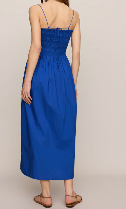 Cornelia Poplin Midi Dress - Nautical