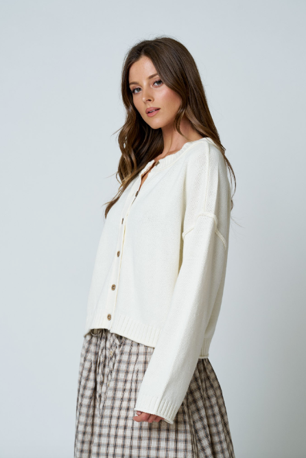 Crisp Cream Cardigan