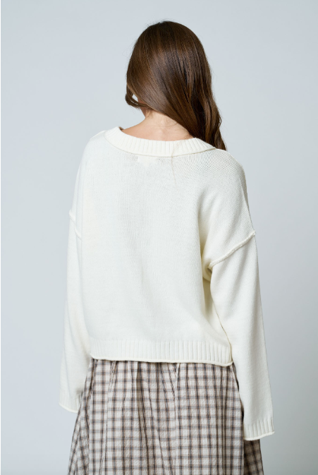 Crisp Cream Cardigan