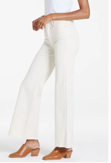 DEAR JOHN - Fiona Wide Leg Jean - Wheat